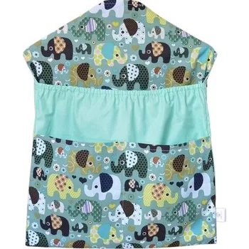 školní kapsář Šatoli.cz Kapsář na ramínko do školky mentolová Sloni