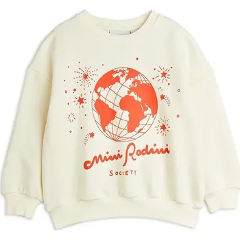 Chlapecká mikina Dětská bavlněná mikina Mini Rodini Mini Rodini society 2562011711 béžová 01X, vel. 80-86