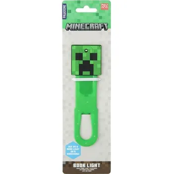 Lampička Minecraft lampička do knihy - Creeper