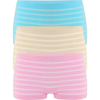 Kalhotky Dalma color pruhované kalhotky s nohavičkou 3369 - 3ks L vícebarevná