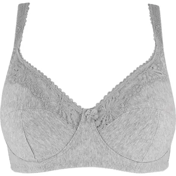 Podprsenka Hedva nevyztužená podprsenka s krajkou 90239 105C šedá