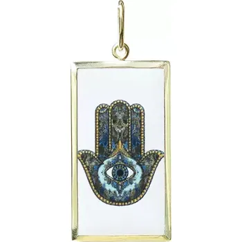 Přívěsek Aljančič Hamsa Miniartion žluté zlato