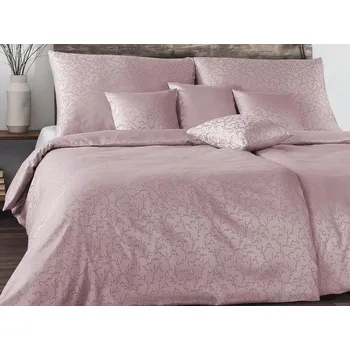 Povlečení Damaškové povlečení EXCELLENT 70x90, 140x220 TENCEL Šepot větviček starorůžový
