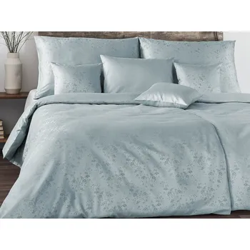 Povlečení Damaškové povlečení EXCELLENT 2x 70x90, 200x200 TENCEL Sakura šedomodrá