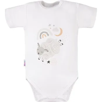Kojenecký body Eevi Body krátký rukáv Mellow BÍLÉ - 80