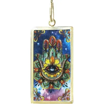 Přívěsek Aljančič Hamsa 7 Miniartion žluté zlato