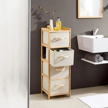 Komoda Die moderne Hausfrau Bambusová komoda Harmony, úzká 475996