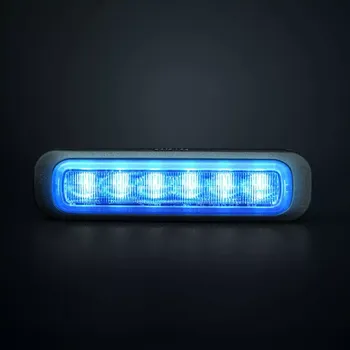Autoelektronika Výstražné světlo Strands Dark Knight, 6LED, 10-32V, 10W, ECE R10 - modré