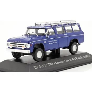 autíčko SALVAT Dodge D-200 Lineas Aereas del Estado 1972 1:43 - časopis s modelem Dodge D 200 - kovový model auta