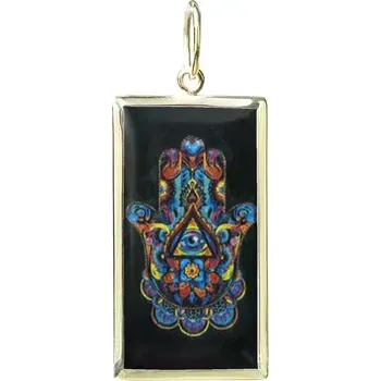 Přívěsek Aljančič Hamsa 2 Miniartion žluté zlato