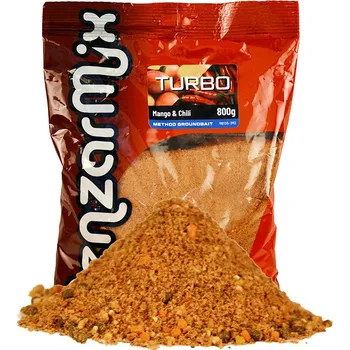 Návnadová pasta Benzar Mix Krmítková směs Turbo Method 800g Příchuť: Mango - chili