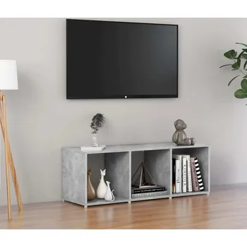 Nábytek vidaXL TV stolek 107 x 35 x 37 cm dřevotříska [805538] Barva: Betonová šedá