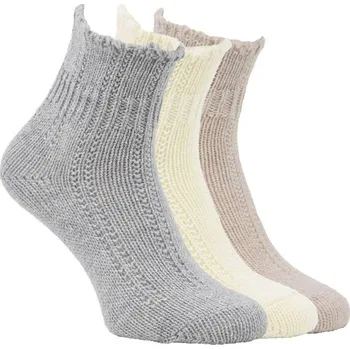 Dámské ponožky RS dámské pletené teplé vlněné zdravotní ponožky s Alpakou mix 39-42