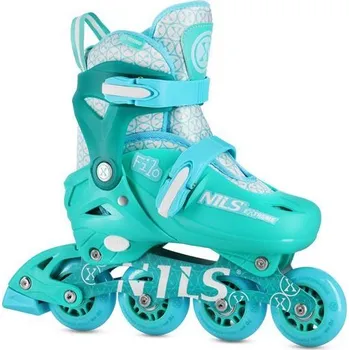 Kolečkové brusle Nils Extreme NA13102 zelené M(EU 34-37) + DÁREK