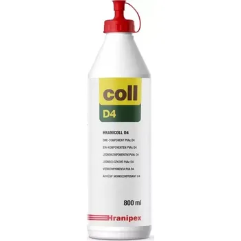 Průmyslové lepidlo Ráj dřeva Jacer Lepidlo na dřevo Hranicoll D4 - 800 ml, disperzní lepidlo Příslušenství - Spojovací materiál