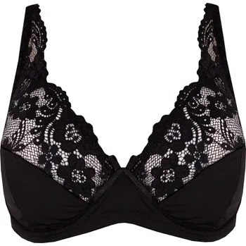 Podprsenka Marica podprsenka bez výztuže s kosticí 8717 115E černá
