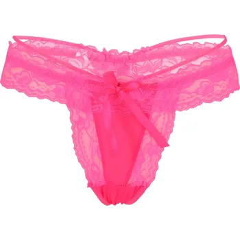 Kalhotky Sosha tanga šňůrková 2026 UNI zářivě růžová