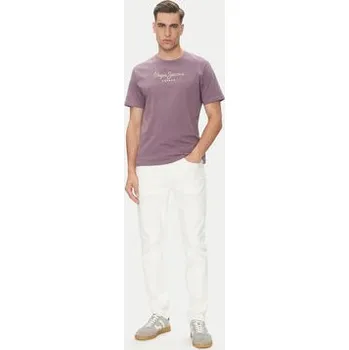 Oblečení a móda Pepe Jeans T-Shirt Eggo N PM508208 Fialová Regular Fit L