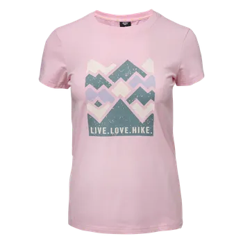Dámské Tričko s krátkým rukávem HI-TEC LADY ALDYS M000261602 – Růžová S