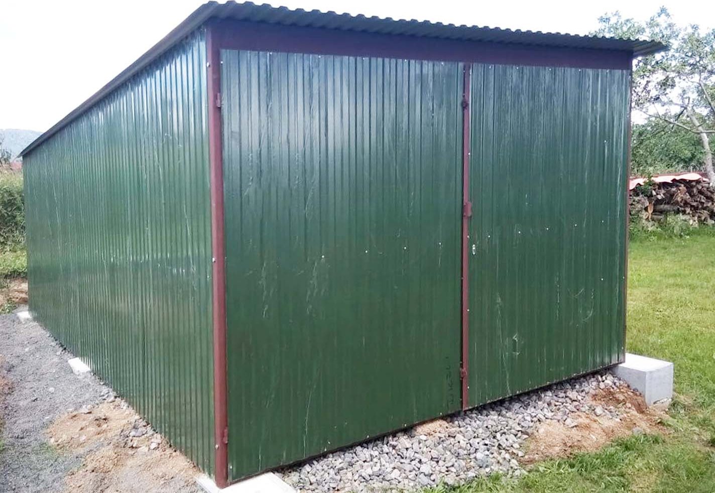 Plechová garáž 3 x 6m