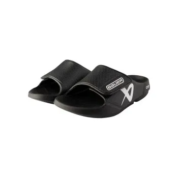 Pánské pantofle Pantofle S25 Bauer OOFOS Flex Slide Black, Velikost EUR 41