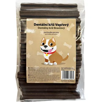 Pamlsek pro psa JOPOPET s.r.o. Pochoutka Dentální kříž Vepřový 50ks