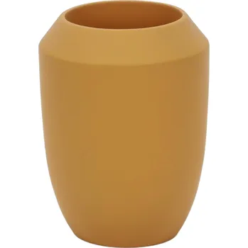 Držák na kartáček 5five Simply Smart Kelímek na zubní kartáčky TRIO, O 8 cm, žlutý