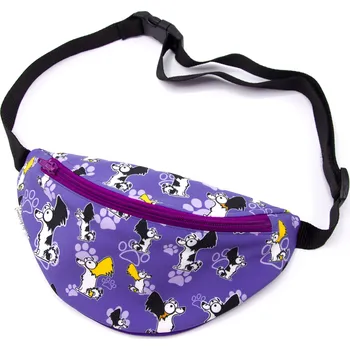 Outdoorové zavazadlo Pískací Potvůrky Ledvinka - papillon Barva: fialová