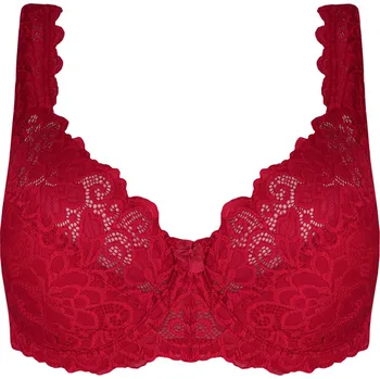 Podprsenka Iryna podprsenka krajková s výztuží DH8003 90D červená