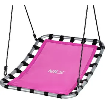 Zahradní houpačka Nils Obdelníková houpačka typu čapí hnízdo Camp NC5045 růžová