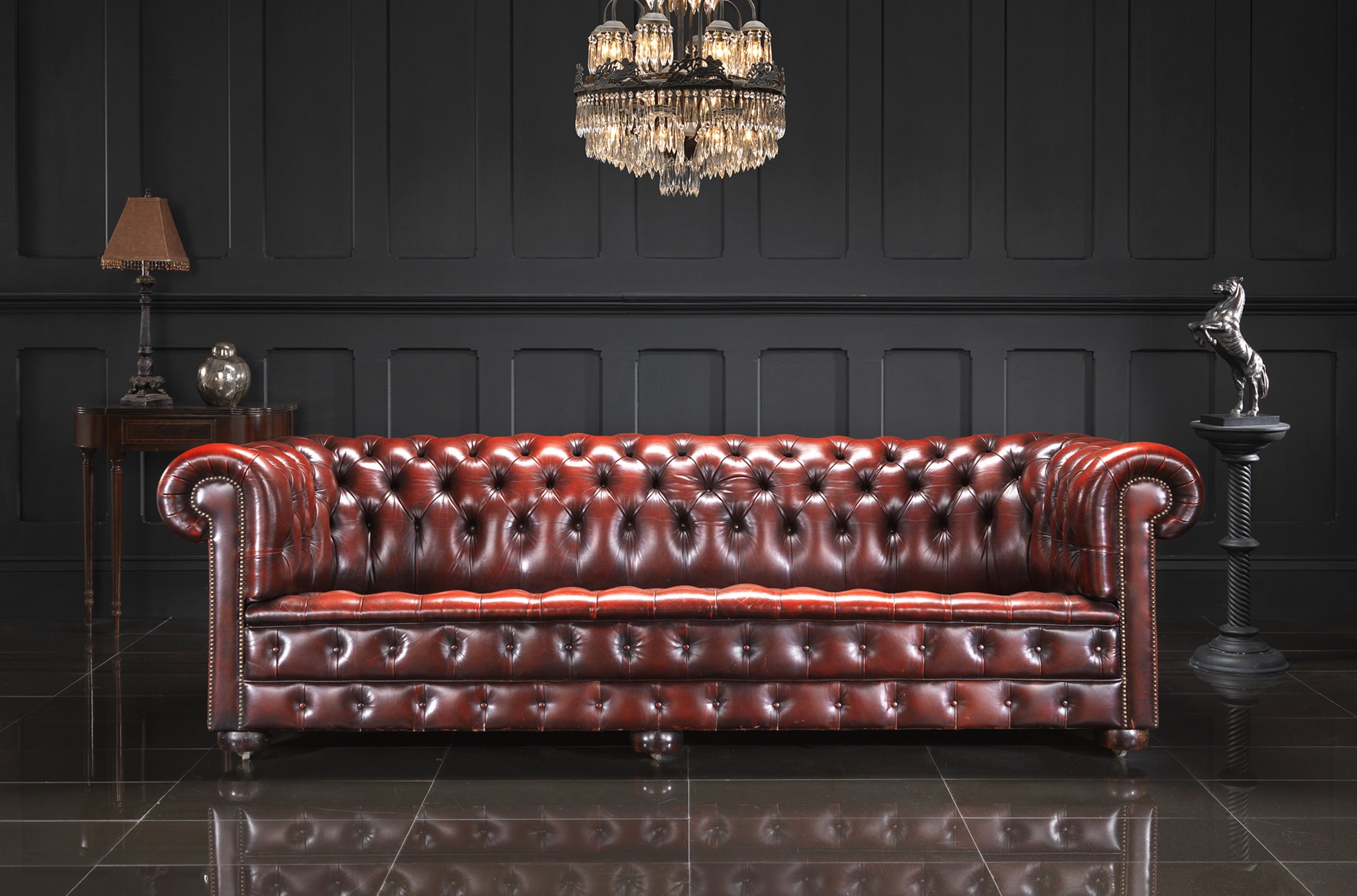 BARRINGTON FURNITURE Sedací souprava Chesterfield Westminster Birch Karamel