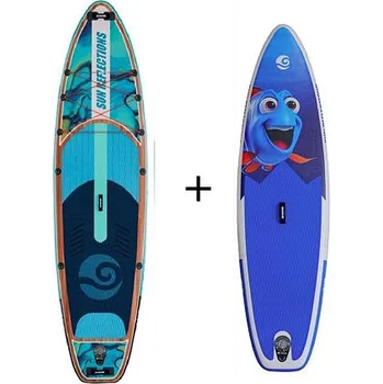 Paddleboard Set paddleboard SUN REFLECTIONS Kids 8'2'' Blue + SUN REFLECTIONS XXL 11'6'' Combo