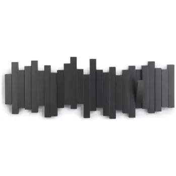 Věšák Černý sklápěcí věšák Sticks