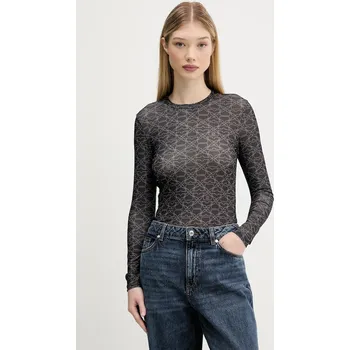 Pánské oblečení Tričko s dlouhým rukávem HUGO Diralina_10 50542422 šedá 90X, vel. L