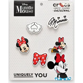 Chlapecké sandály Připínačky na dětské boty Crocs Minnie Dress 5PK 5-pack 10014479.Minnie.Dress bílá 00X, vel. ONE SIZE