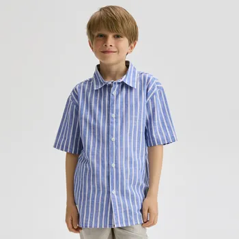 Reserved - Košile oversized - modrá - 8973X-55X - 8973X-55X-170