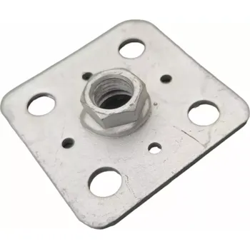 Deska s maticí M16 k patce pilíře 6244D-080 80 x 80 mm