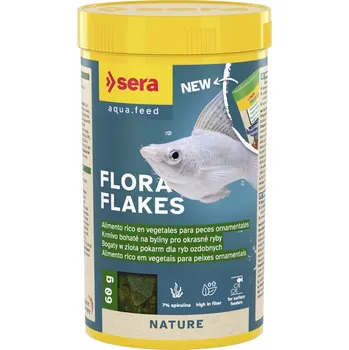 Krmivo pro rybičky Sera Flora Flakes Nature 60 g