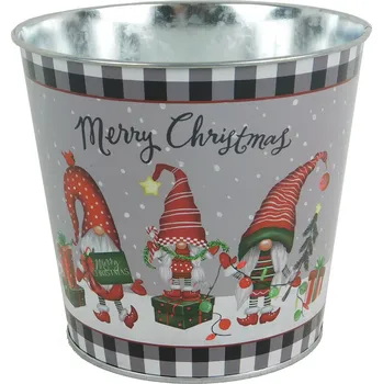 PROHOME - Květináč dekorační 15x13,5cm Merry Christmas