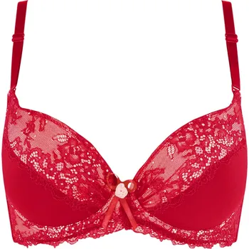 Podprsenka Sibren push-up podprsenka s kosticemi 1302 75A červená