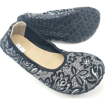 Dámské baleríny Jampi Sisi Černobílé kytky EUR 37