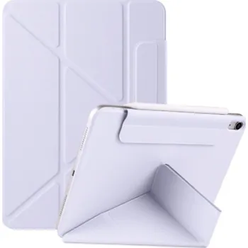 Pouzdro na mobilní telefon Magnetické pouzdro s origami stojánkem pro iPad 10,9" (2022) / 11" (2025) - fialové
