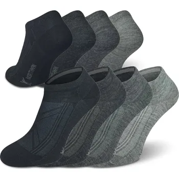 Northman Gobi Summer Merino 4-pack Velikost: 42-44 Šedé Kotníkové Merino Ponožky