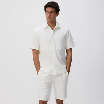 Reserved - Šortky regular fit - krémová - 613EF-01X - 613EF-01X-XL