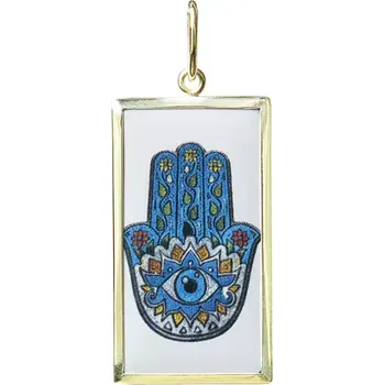 Přívěsek Aljančič Hamsa 8 Miniartion žluté zlato