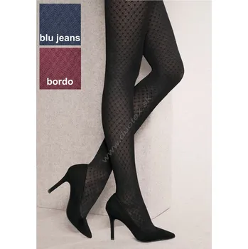 Dámská móda GATTA Punčochové kalhoty Loretta3D50-vz.125 Barva: bordo, Velikost: 3(M)