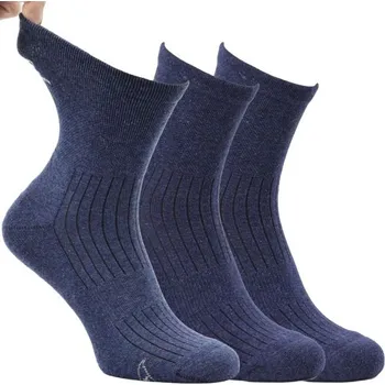 Pánské ponožky Zdravé ponožky unisex zkrácené jednobarevné ponožky s froté chodidlem a volným lemem mix18 43-46