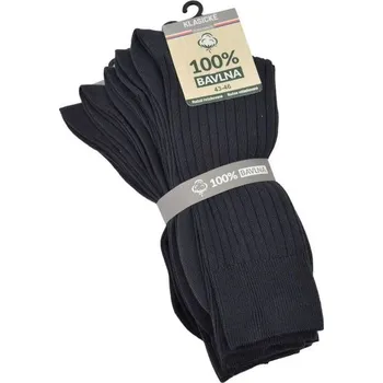 Dámské ponožky 100% bavlna klasické dámské 100% bavlněné jednobarevné žebrované ponožky mix3 35-38