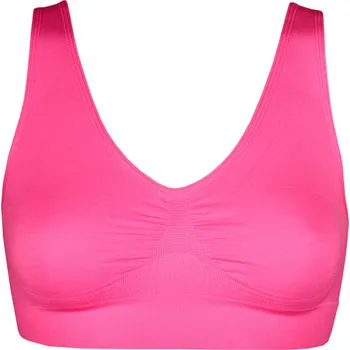 Podprsenka Cross sportovní podprsenka bezešvá 6068 L zářivě růžová