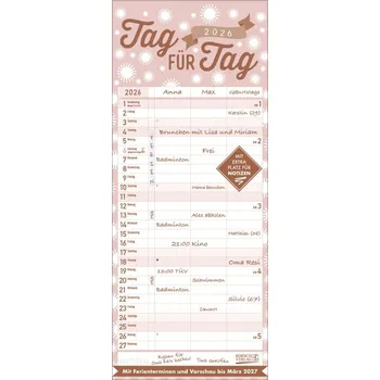 Premium Familientimer Tag für Tag 2026 - Korsch Verlag